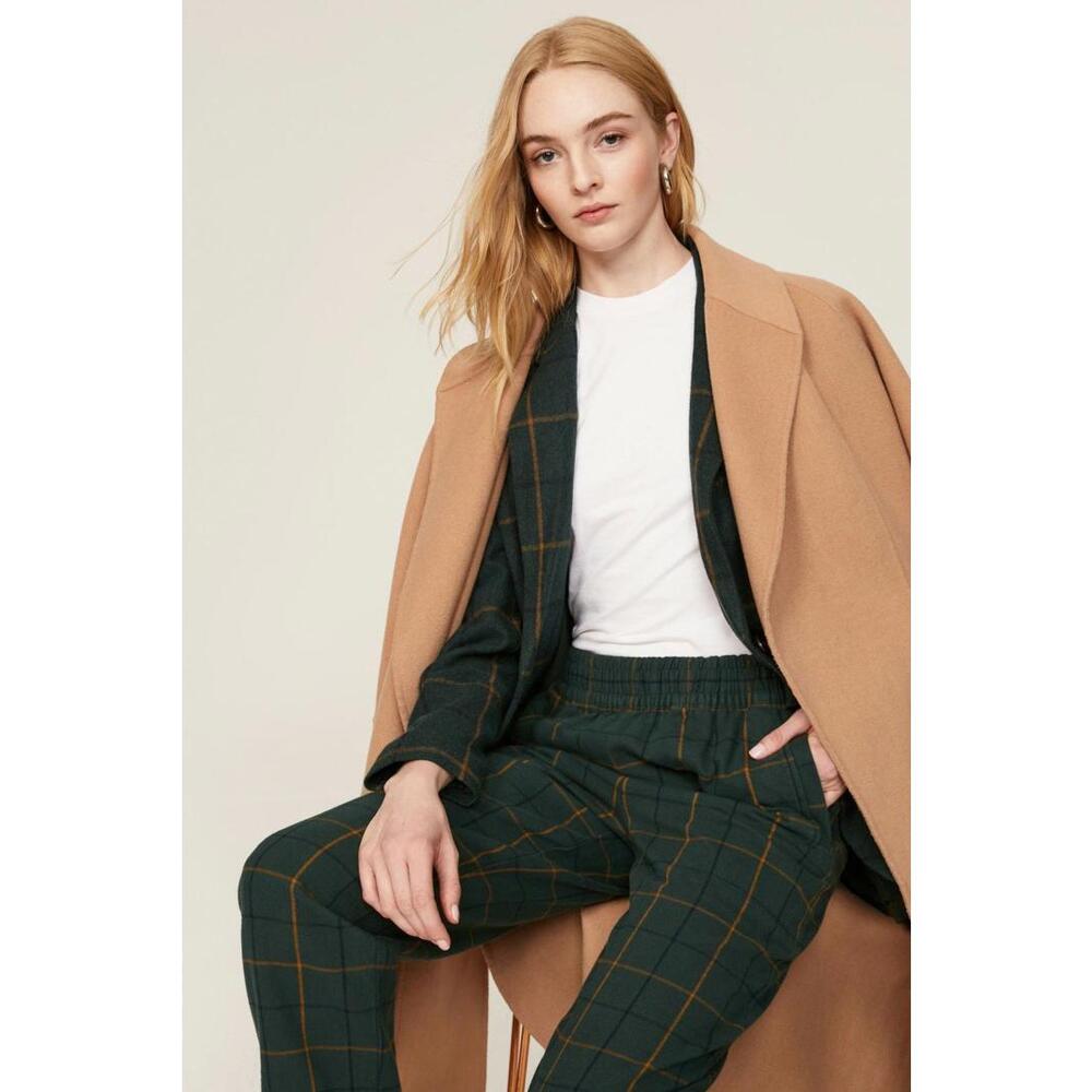 Madewell Green Plaid Huston Pants Size S with fading